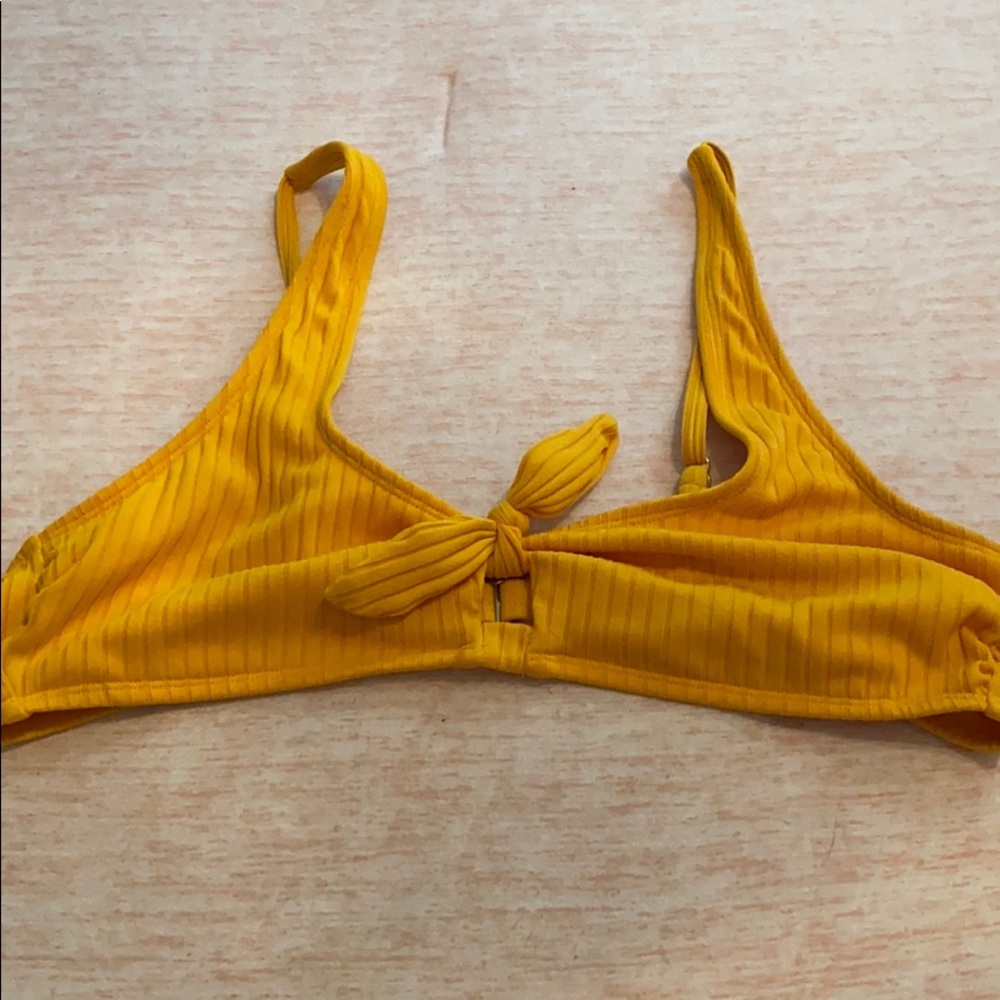 Yellow bikini top!